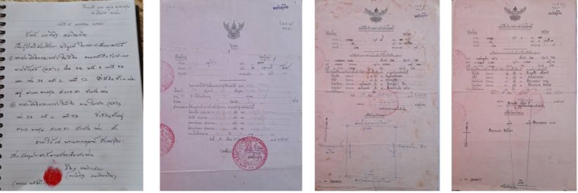โฉนดที่ดินของคุณพิสิฐ ที่ได้มอบถวายเพื่อการสร้างวัด